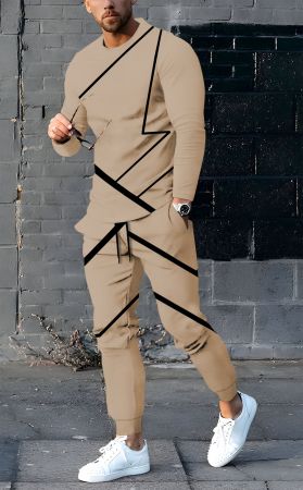 KELONBRO  Striped Men Track Suit